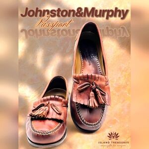 Johnston & Murphy Tassel Loafers Brown Mens Size 13 B Leather